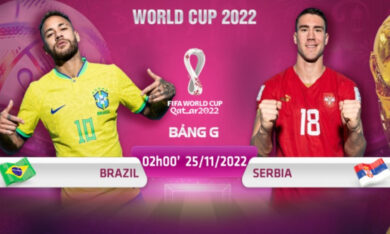 Xem trực tiếp World Cup 2022 Brazil vs Serbia VTV3