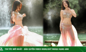 Mỹ nữ diện đồ mỏng như sương, khoe dáng tuyệt đẹp ở thác Nàng Tiên gây “sốt” MXH