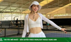 “Người đẹp Việt ngàn năm có một” nổi bật trên sân tennis với trang phục gợi cảm