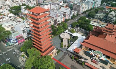 Tôn trí xá lợi trái tim Bồ tát Thích Quảng Đức ở tháp cao 63 m