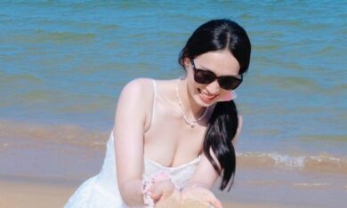“Hot girl bóng chuyền” Hoàng Thị Thảo 1m78 khoe vòng 1 gợi cảm