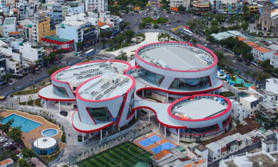 Khánh thành cung thiếu nhi hình ‘khăn quàng đỏ’ ở Nha Trang