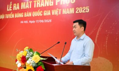 Đội tuyển bóng bàn Việt Nam ra mắt trang phục dự SEA Games 33