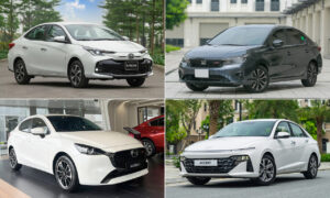 5 xe gầm thấp bán nhiều nhất tháng 7 – City bám sát Vios