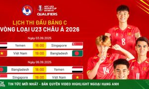 Lịch thi đấu ĐT bóng đá U23 Việt Nam, lịch thi đấu vòng loại U23 châu Á 2026