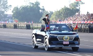 Dàn xe VinFast tại lễ kỷ niệm 50 năm Quốc khánh Lào